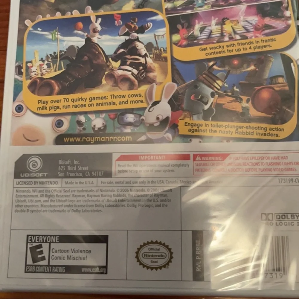 Wii Rayman Raving Rabbids Game NWT - Picture 3 of 6